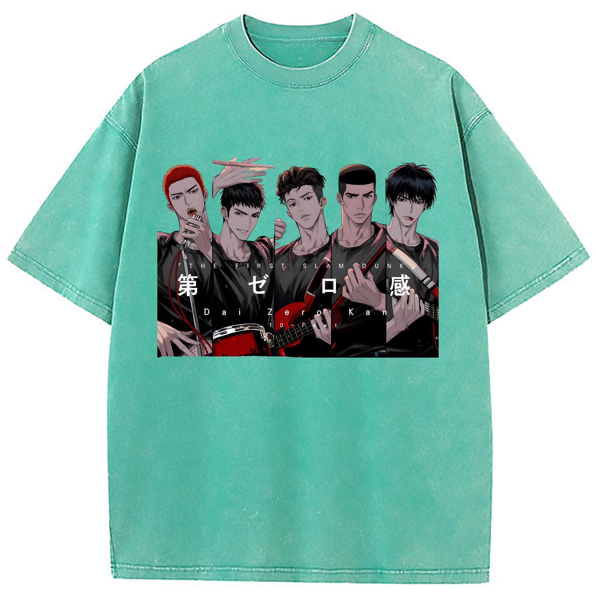 （画像用） SLAM DUNK／スラムダンク 綿100% ヴィンテージ風 半袖Tシャツ（フロントプリント）